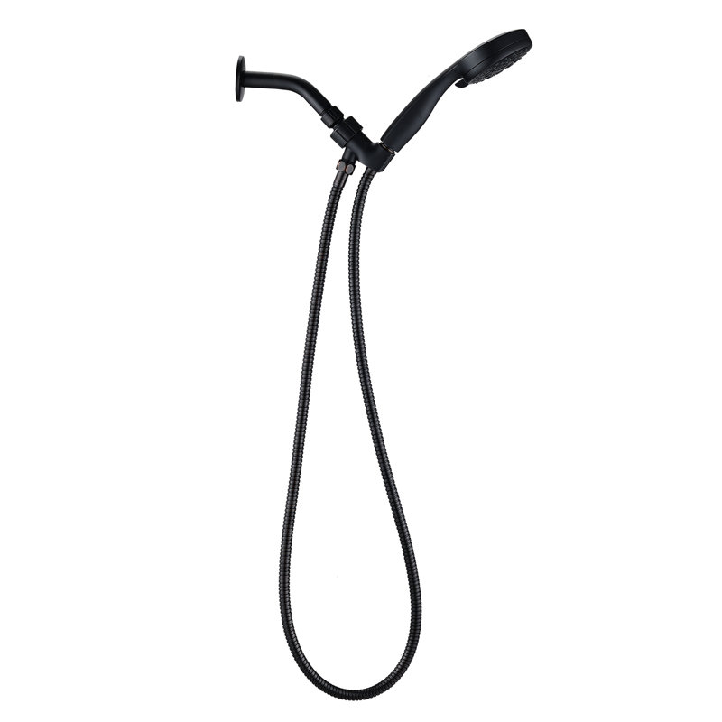 Pomme de douche à main en bronze huilé. Élevé avec 5 modes réglables. Buse médicale, sécuritaire et propre. Matériau en ABS pour la durabilité. Jet puissant à basse température. Option d'eau. Installation facile G1 / 2