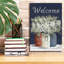  «Welcome Red, White & Blue Jar Trio» par Cindy Jacobs, art mural sur toile, 12 po x 18 po
