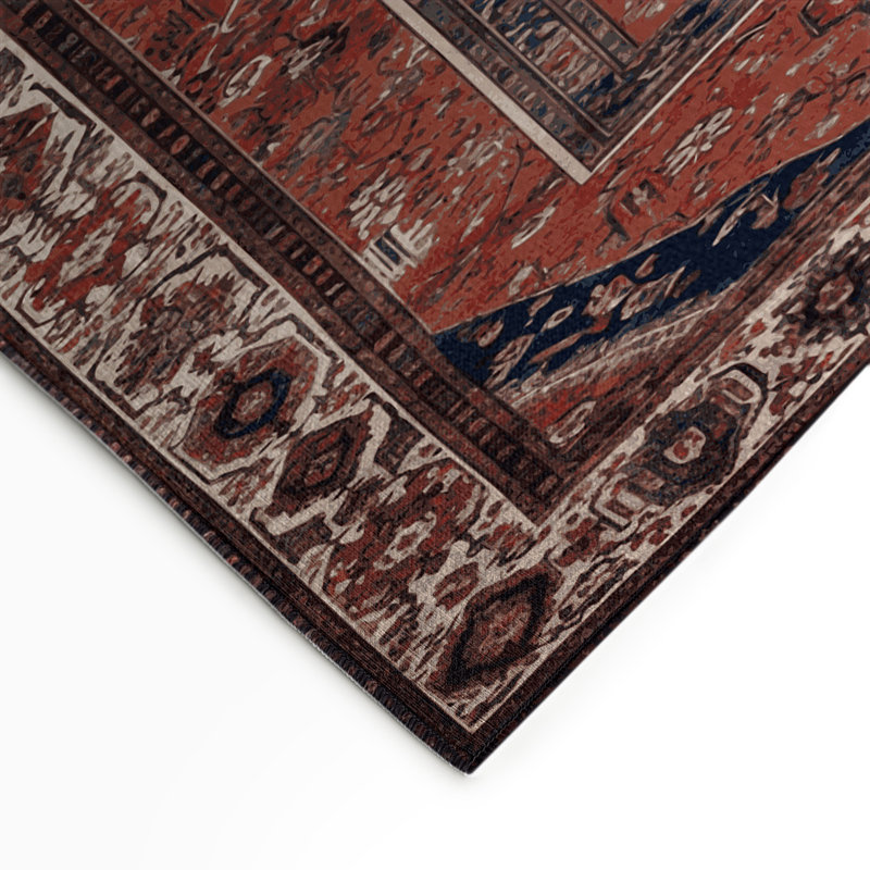 Turkish Brown Indoor and Outdoor Area Rug, Rectangle 5' x 7'