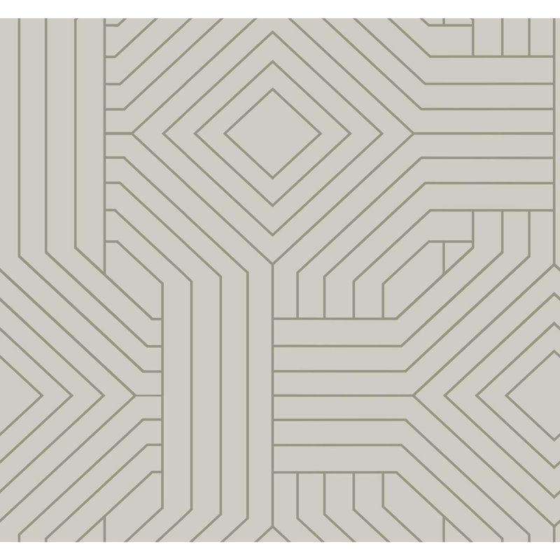 Geometric Double Roll, Taupe