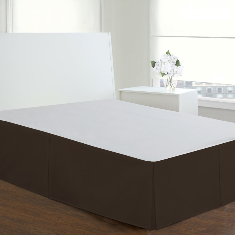 Tailored 14" Bed Skirt, Queen, Black