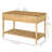 43.25" x 18" x 30" Raised Garden Bed Wooden Planter with Shelf-1486089410