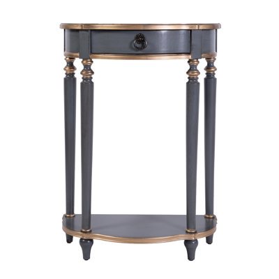 Ashby Demilune Console Table with Storage