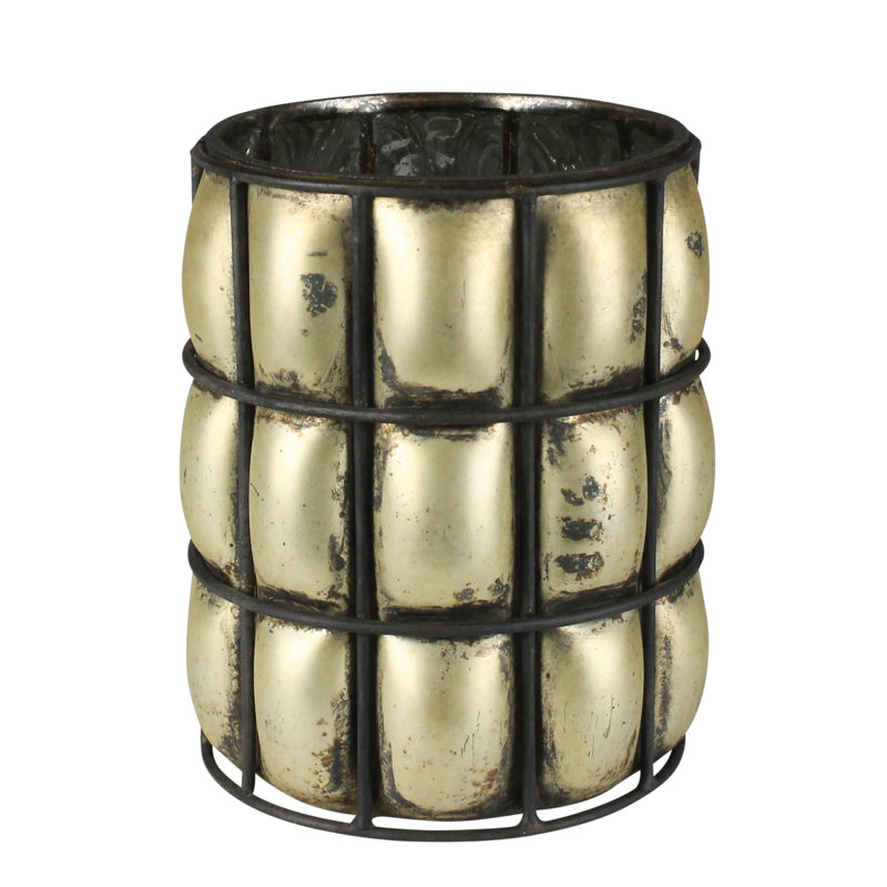 Cevennes 5'' H Glass Tabletop Hurricane