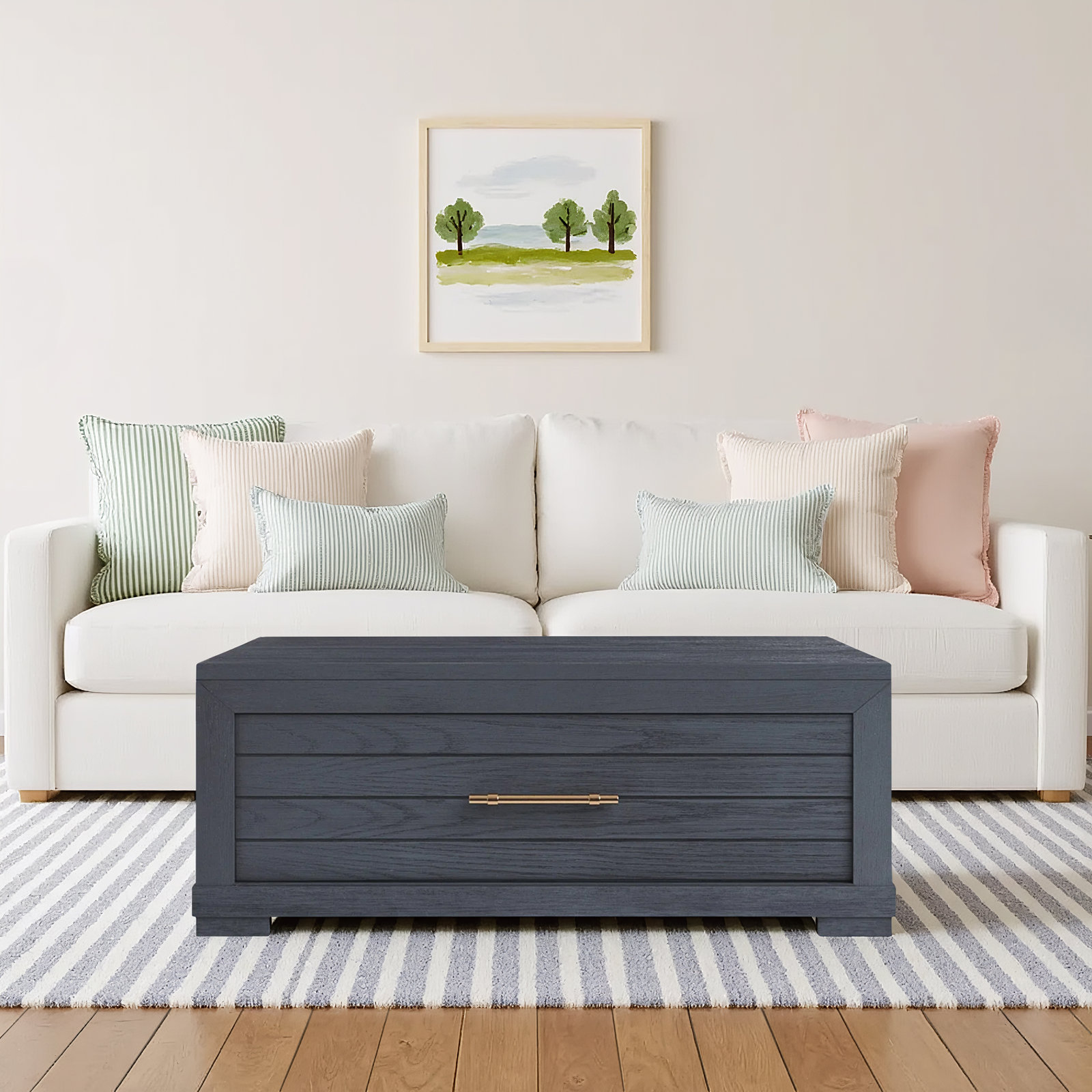 Appleton 46" Lift-Top Coffee Table, Charred Oak