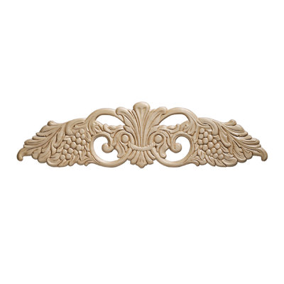 5.38'' H x 20.38'' W x 0.29'' D Wood Onlay Scroll