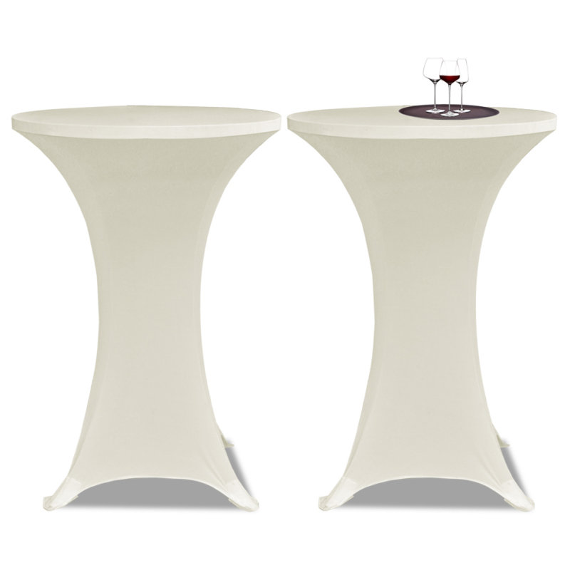 Table Cloth Set, 70cm diameter, Cream