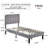 Steel Piece Bedroom Set-93675185-93675186