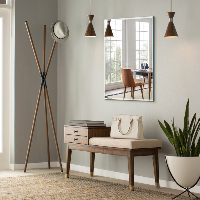 Aleksandrina Rectangle Wall Mirror, 40" x 30"