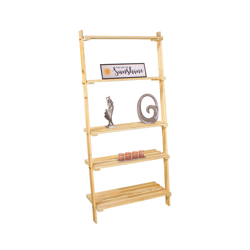 Ladder Design Shelf Unit, Pre-Sanded Pine