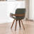 Braiden Swivel Faux Leather Dining Chair-610463324
