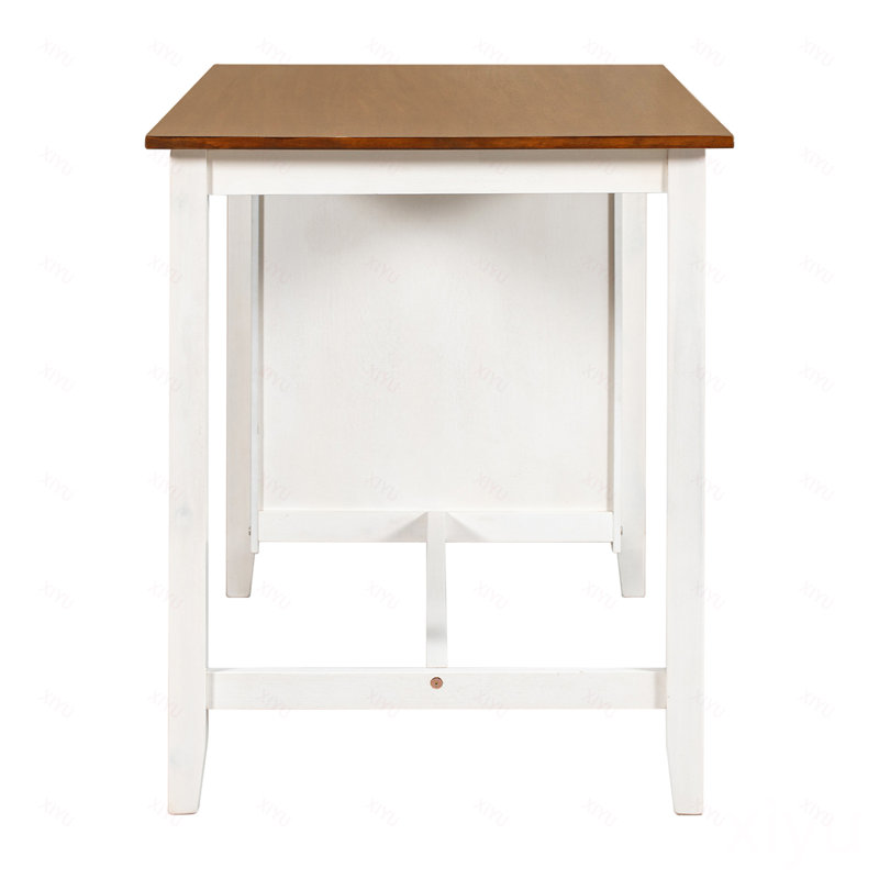 Ensemble de 5 tables de bar en bois à hauteur de comptoir avec 4 chaises
