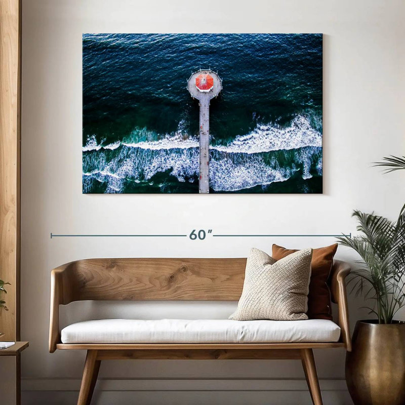 Au-dessus de Manhattan Beach Pier, H 32 po x l 48 po