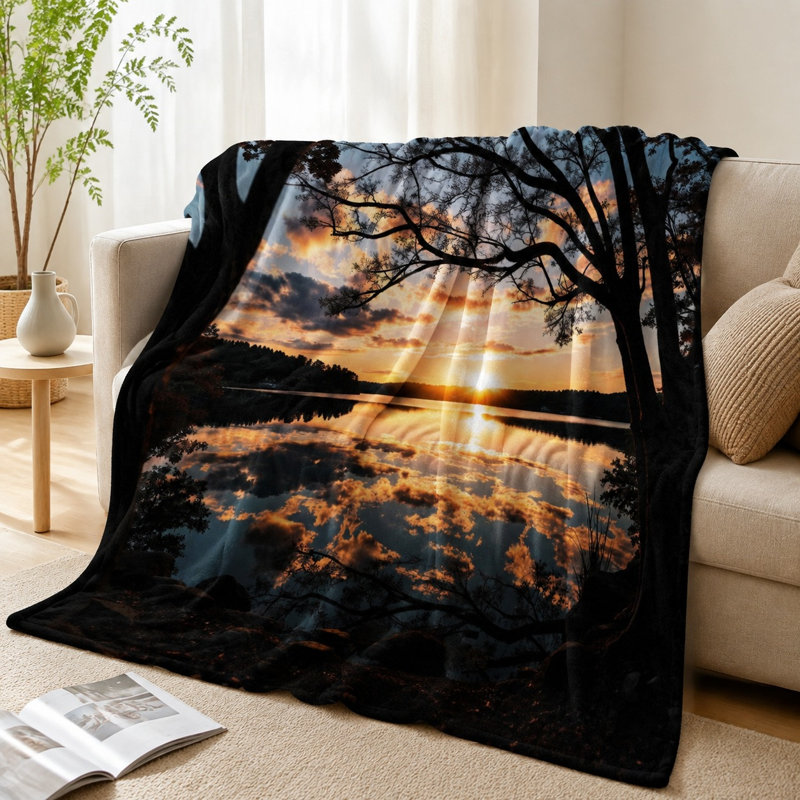 Jeté douillet en flanelle Cozy, L 80 po x l 60 po