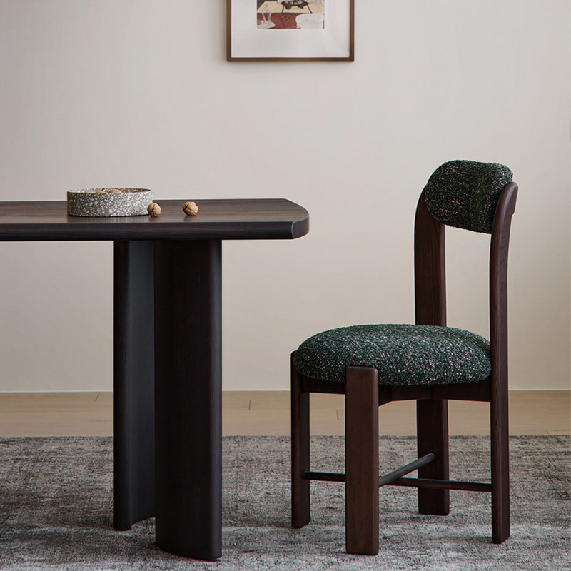 High-end quality solid wood dining table, 29.92"H x 86.61"L x 39.37"W