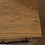 Bureau en L, finition brune