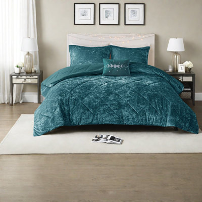 Luxurious Teal Velvet Bedding Sets With Hypoallergenic Comfort