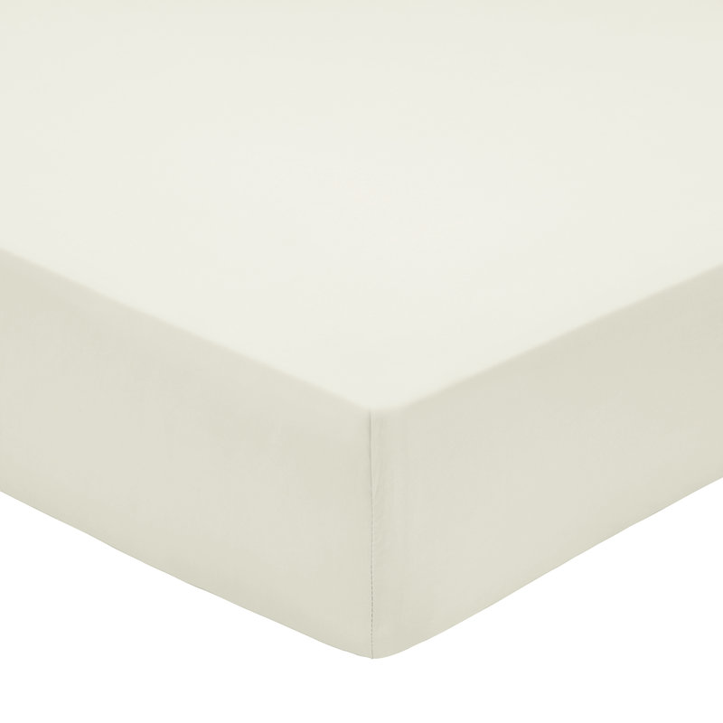 Pima 200 Thread Count 100% Cotton Percale Fitted Sheet, Green, Single (3')