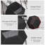 HOMCOM 2x5kg Rubber Hex Dumbbell Set Anti-Rolling Free Weights Dumbbells