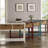 Teal Console Table With Bottom Shelf