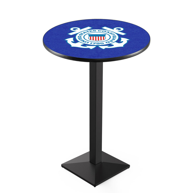 Table bistro militaire, Noir froissé, Garde côtière des États-Unis