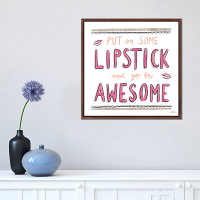 Awesome Lipstick by Melissa Averinos - 1 Piece Wall Art on Canvas