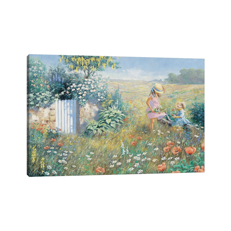 Outside The Garden by Peter Motz - Wrapped Canvas Painting, 20.32 cm H x 30.48 cm W