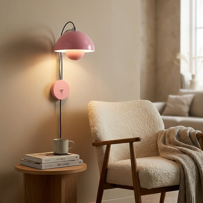 Luminaires muraux encastrés Paciti, Rose