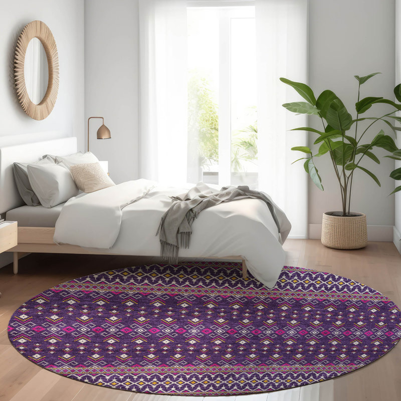 Tapis de porte Emblyn, Rond 8 pi