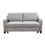 Futon moderne gris et blanc, convertible 3 en 1 avec canapé-lit, réglable, tissu de lit de salon 69 po