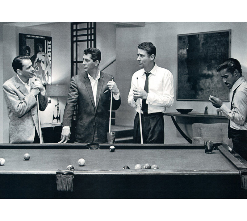 Rat Pack Playing Pool IMA-U465, 17'' H x 24'' W