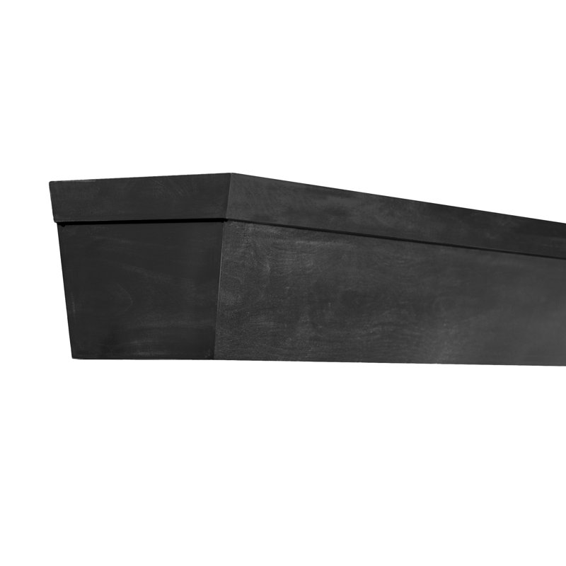 Valencia Fireplace Mantel, Satin Black, 48"