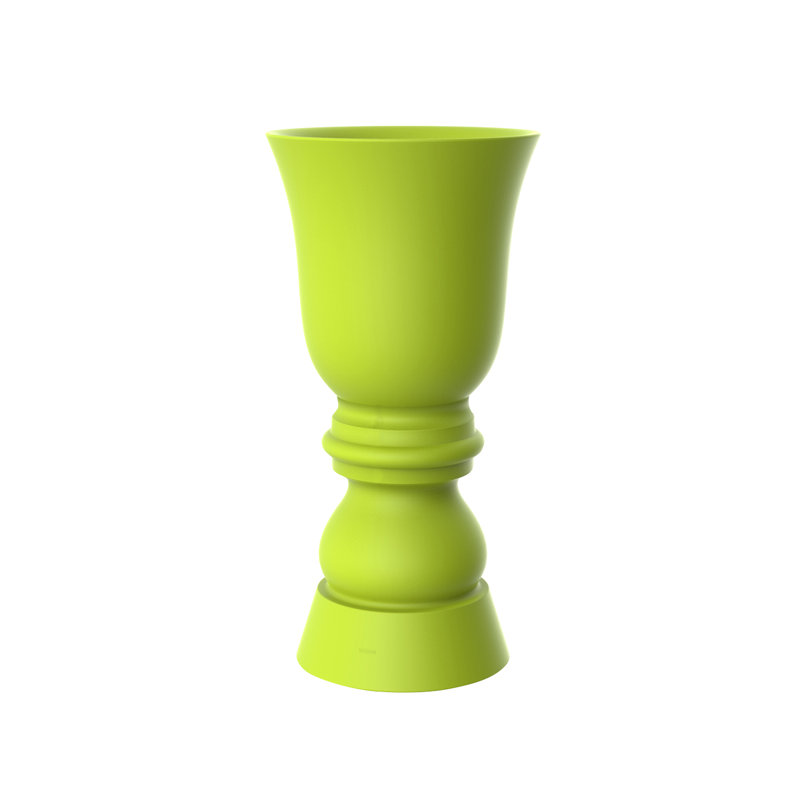 Suave Resin Pot Planter, Ice, 59" H x 29.5" W x 29.5" D