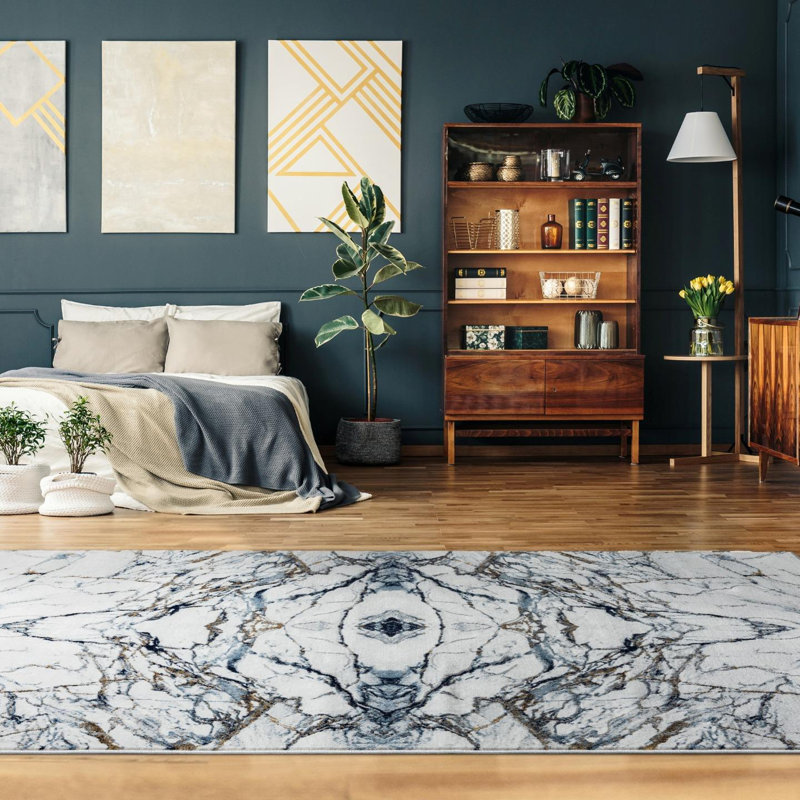 Giesey Indoor Rug, Rectangle 6' x 9'