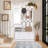 Hall Tree 35.4'' Wide with Shoe Storage and Mirror-633834834