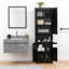 Armoire autoportante noire avec 2 armoires-2002219090