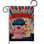 Drapeau de jardin à double face vertical 18,5 po x po breeze décoration g161052-db american petits gâteaux en toile jute americana