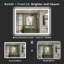 Miroir de salle de bain matte encadré noir matel avec lumières, éclairé à l'avant et à l'arrière, fonction mémoire, 3 températures de couleur, éclairage à intensité variable et miroir en verre trempé anti-buée homologué ETL-574882075-583957393