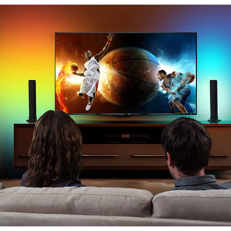 Barre lumineuse RVB intelligente avec lumières DEL de couleur et contrôle d'ambiance Bluetooth