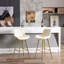 De 2 tabourets de bar de 30 po, tabouret de comptoir en velours crème, pieds dorés, repose-pieds, chaise conventionnelle rembourrée de mousse