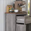 Buffet avec porte de grange et tiroir Tablette réglable | Panneau de particules | Revêtement en mélamine