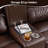 Jepum 3 - Piece Genuine Leather Manual Reclining Living Room Set with Cupholder & Storage-1195693334