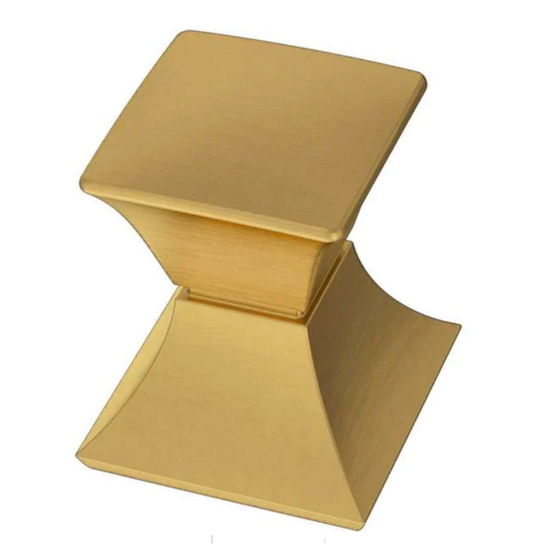 (Paquet de 5) Bouton de luxe moderne 1-1 / 16 pouces Bayview laiton