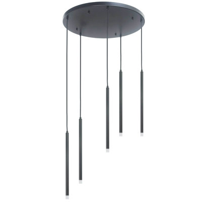Luminaire suspendu multicolore à DEL 5 lumières Sanya