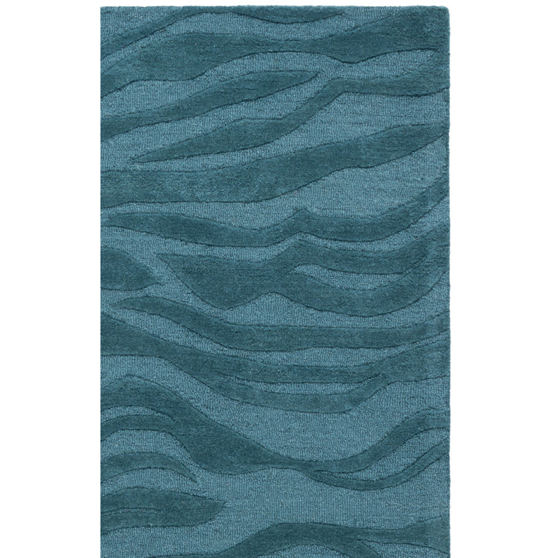Tapis d'intérieur en laine touffeté à la main Ebony, Tapis de couloir 2 pi 3 po x 8 pi