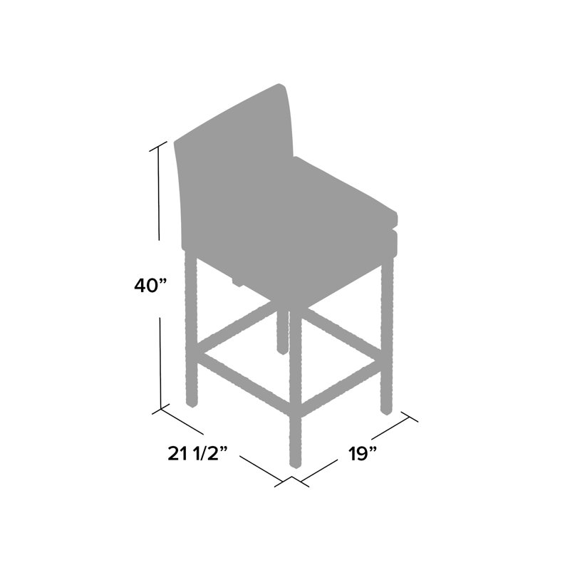 Tabouret de bar Modway Invite, Toile Sunbrella® beige antique