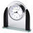 Aden Modern & Contemporary Analog Acrylic Quartz Movement / Crystal Tabletop Clock with Alarm in Silver