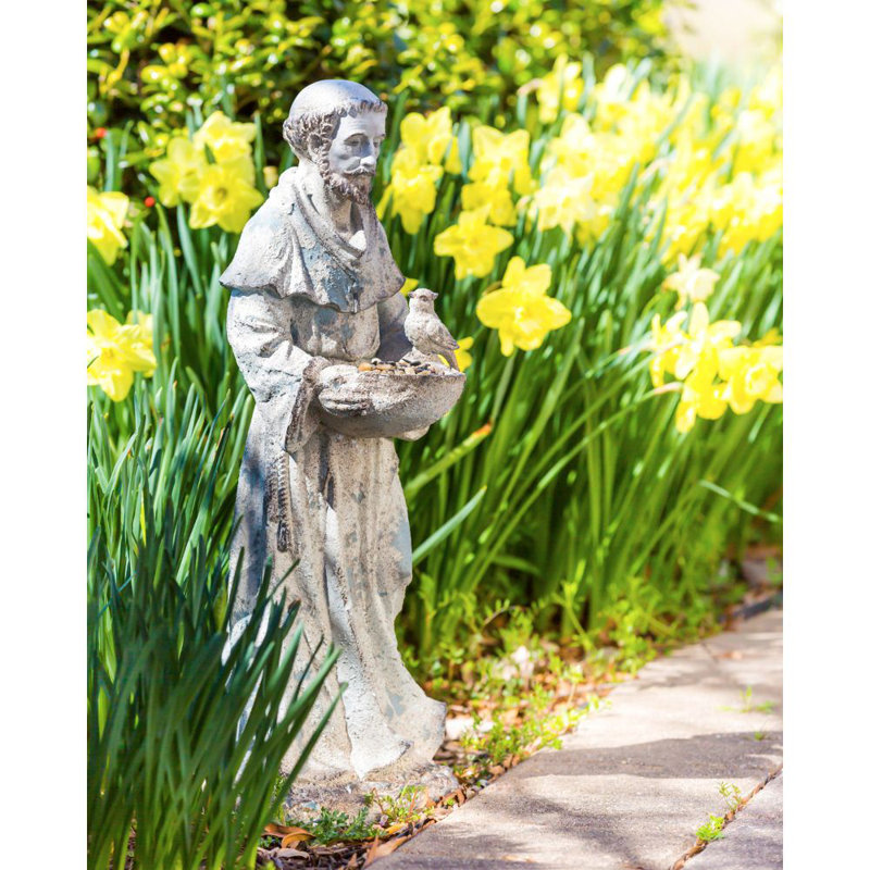 Statue de jardin saint francis Aurick