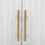 Armoire de rangement moderne à trois portes Verdiva avec poignées en métal et panneau de fibres à densité moyenne durable-117061447
