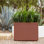 Jardinière rectangulaire en métal Corten Steel Series